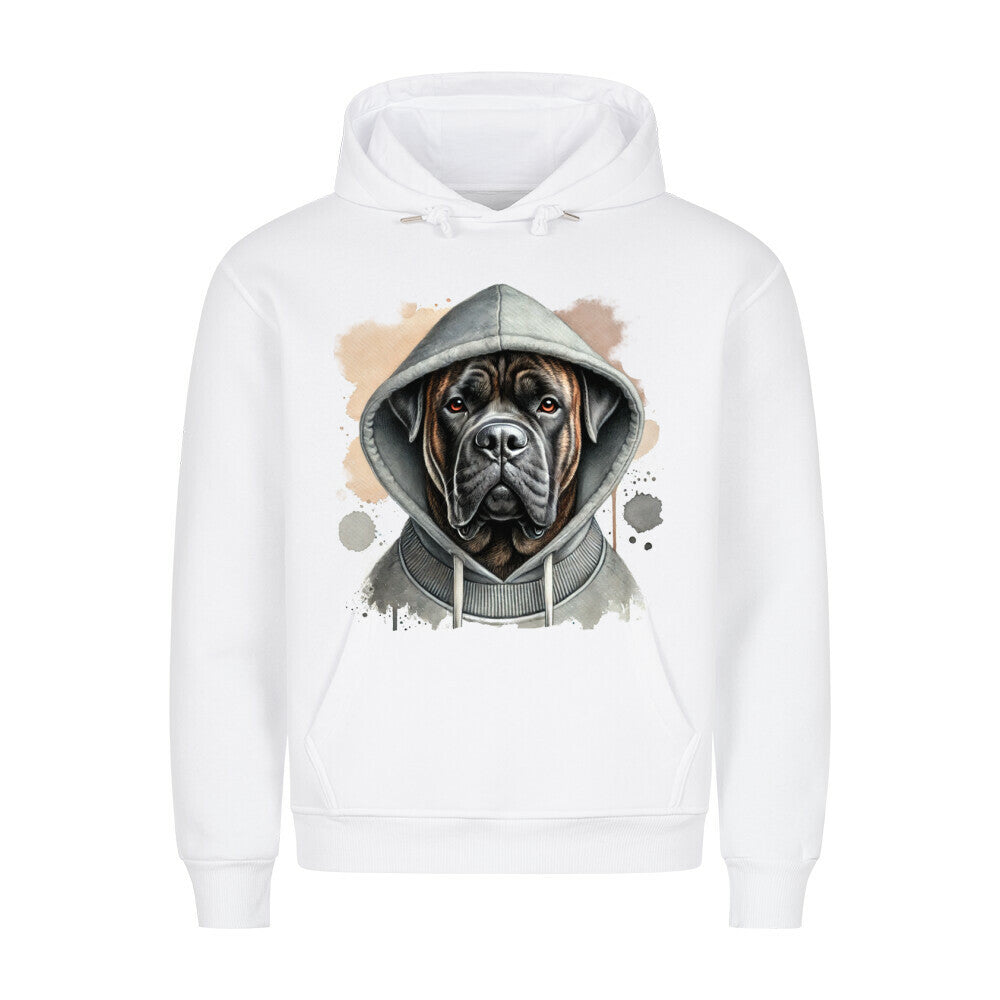 Premium Hoodie "Dogo Canario Hooded" Weiß – hunde-shirt.de