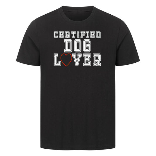 Premium T-Shirt "Dog Lover" Schwarz – hunde-shirt.de