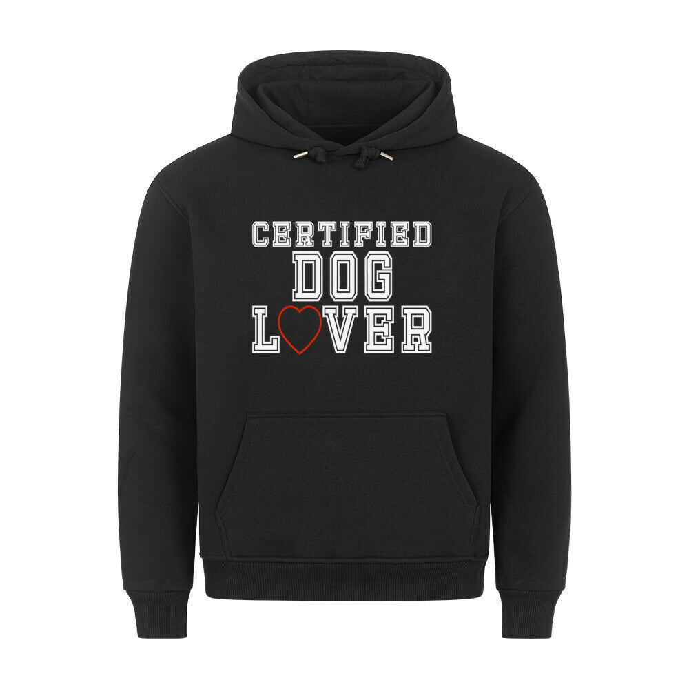 Premium Hoodie "Dog Lover" Schwarz – hunde-shirt.de