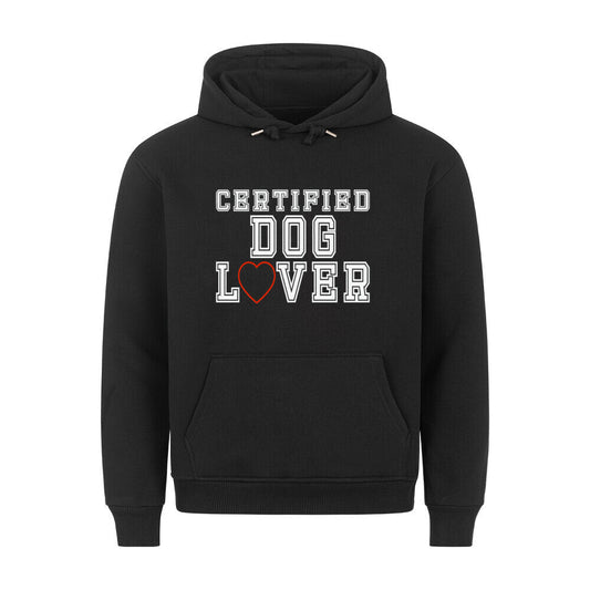 Premium Hoodie "Dog Lover" Schwarz – hunde-shirt.de