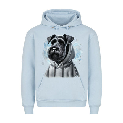 Premium Hoodie "Riesenschnauzer Hooded" Babyblau – hunde-shirt.de