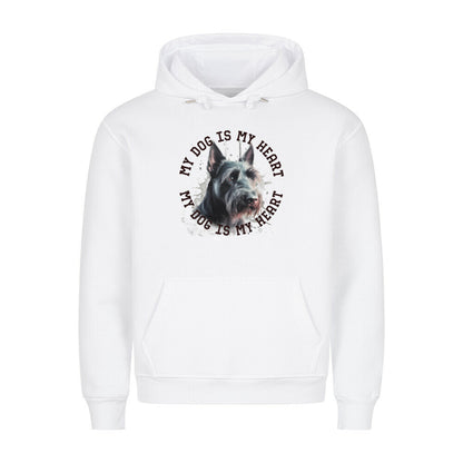 Premium Hoodie "Scottish Terrier HEART" Weiß – hunde-shirt.de