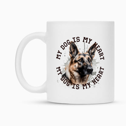 Tasse "Deutscher Schäferhund HEART" – hunde-shirt.de