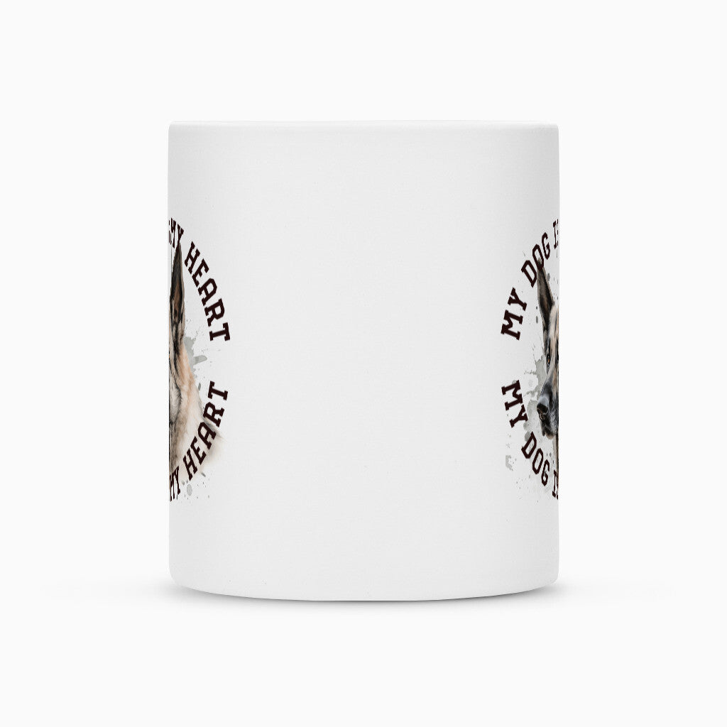 Tasse "Deutscher Schäferhund hell HEART" – hunde-shirt.de