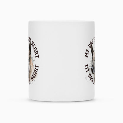 Tasse "Deutscher Schäferhund hell HEART" – hunde-shirt.de