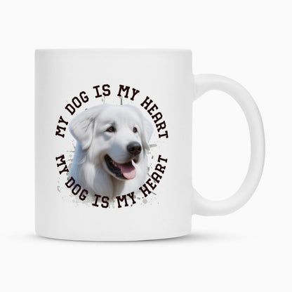 Tasse "Kuvasz HEART" Weiß – hunde-shirt.de