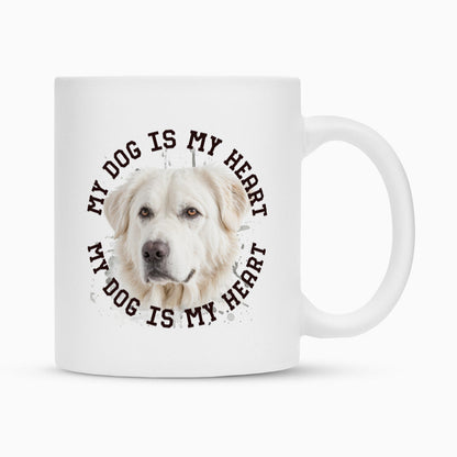 Tasse "Kuvasz HEART 2" Weiß – hunde-shirt.de