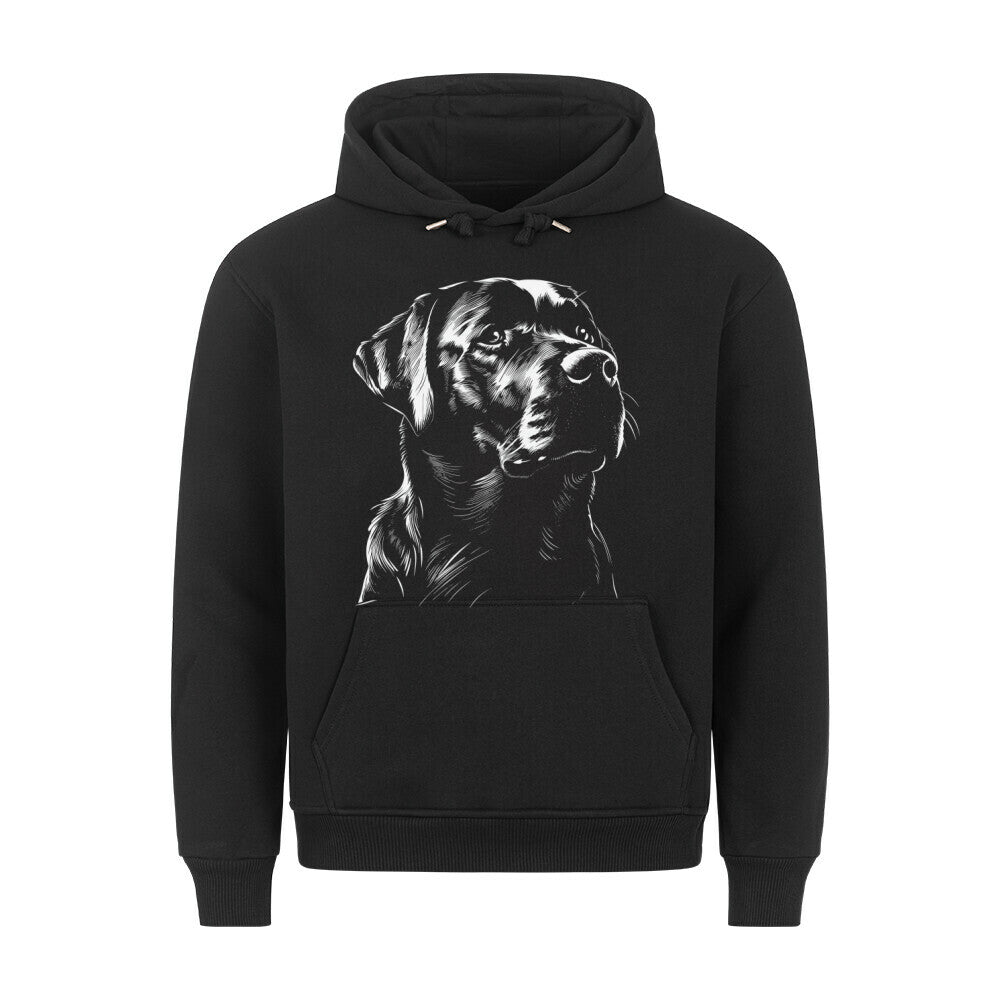 Premium Hoodie "Cane Corso white" Schwarz – hunde-shirt.de