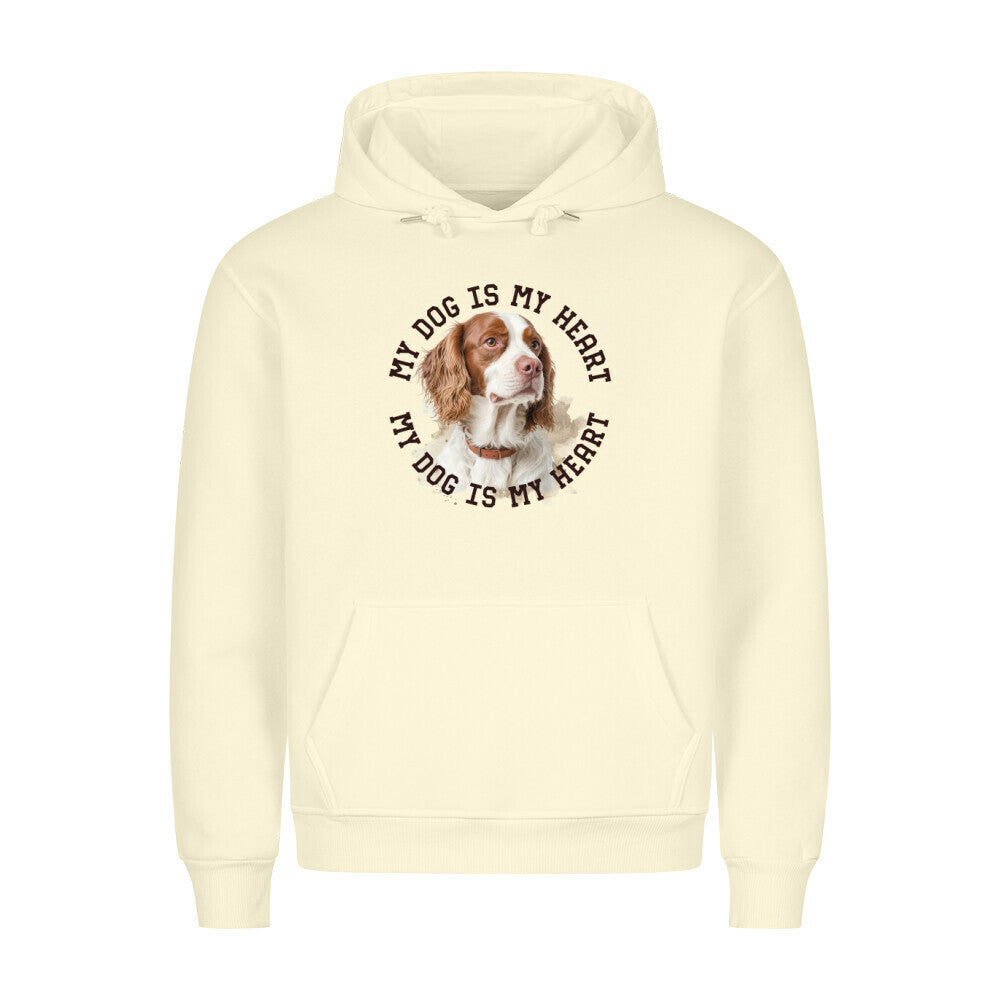Premium Hoodie "Irish red and white Setter" Beige – hunde-shirt.de