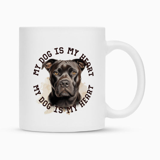Tasse "Staffordshire Terrier" Weiß – hunde-shirt.de