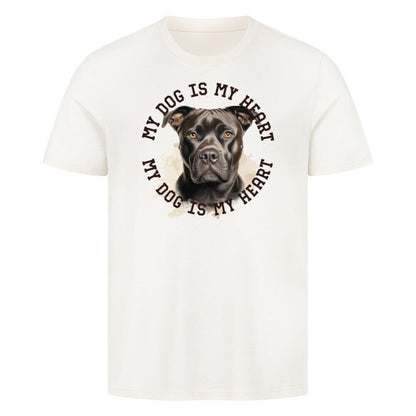 Premium T-Shirt "Staffordshire Terrier" Natural Raw – hunde-shirt.de