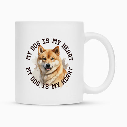 Tasse "Shiba Inu HEART" Weiß – hunde-shirt.de