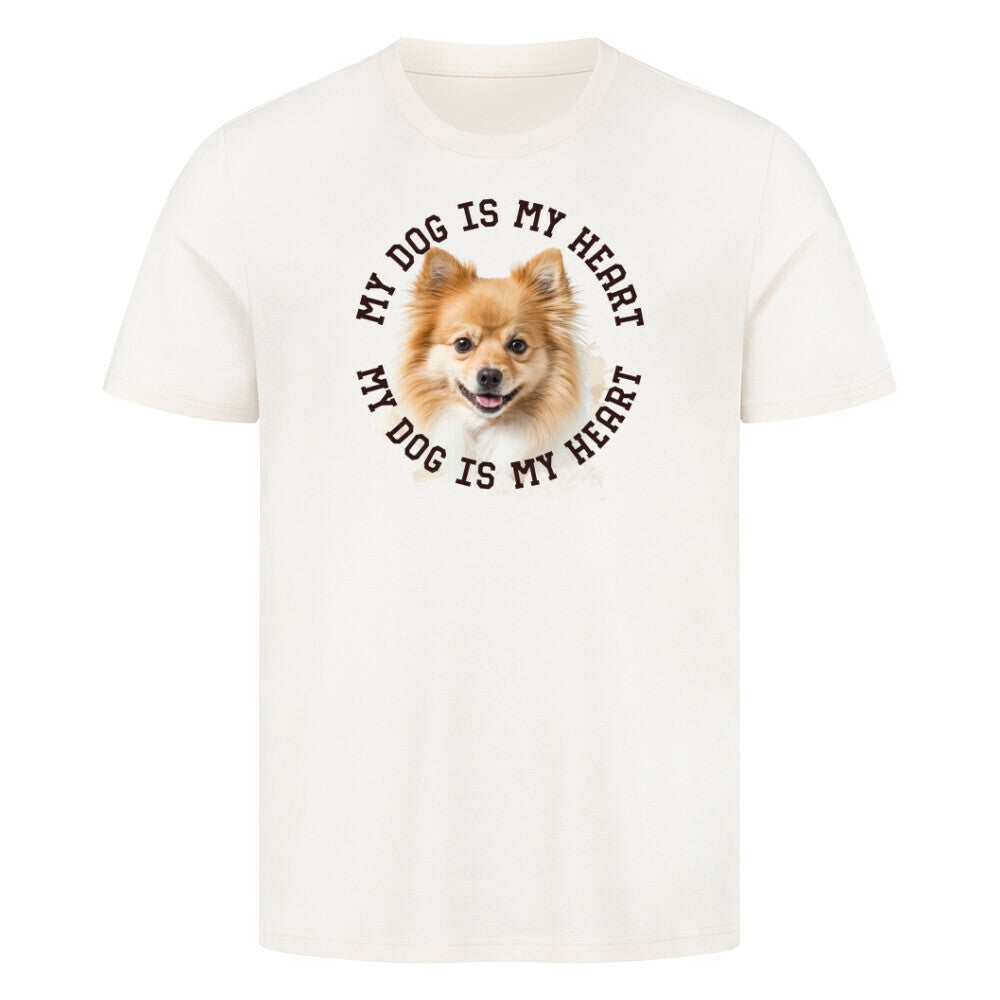Premium T-Shirt "Kleinspitz HEART" – hunde-shirt.de