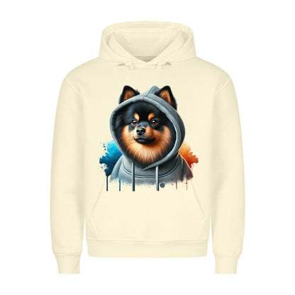 Premium Hoodie "Kleinspitz tan Hooded" Beige – hunde-shirt.de