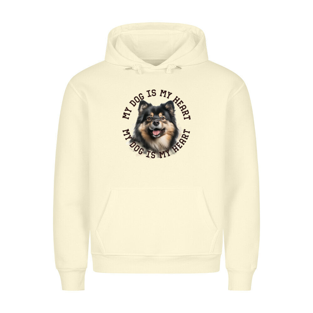 Premium Hoodie "Großspitz HEART" Beige – hunde-shirt.de