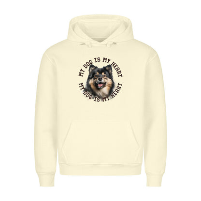 Premium Hoodie "Großspitz HEART" Beige – hunde-shirt.de