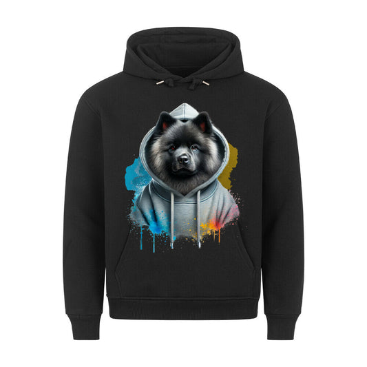 Premium Hoodie "Mittelspitz Hooded 2" Schwarz – hunde-shirt.de