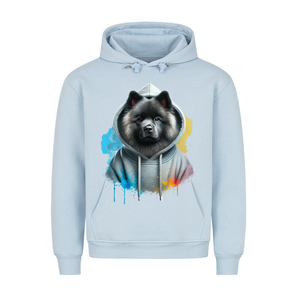 Premium Hoodie "Mittelspitz Hooded 2" Babyblau – hunde-shirt.de
