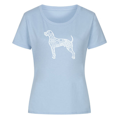 Premium Organic Damen-Shirt "Deutsche Dogge pur" Sky Blue – hunde-shirt.de
