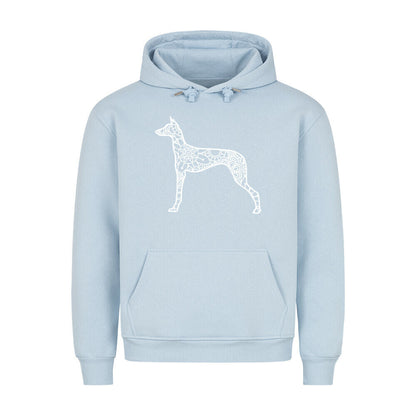 Premium Hoodie "Dobermann pur" Babyblau – hunde-shirt.de