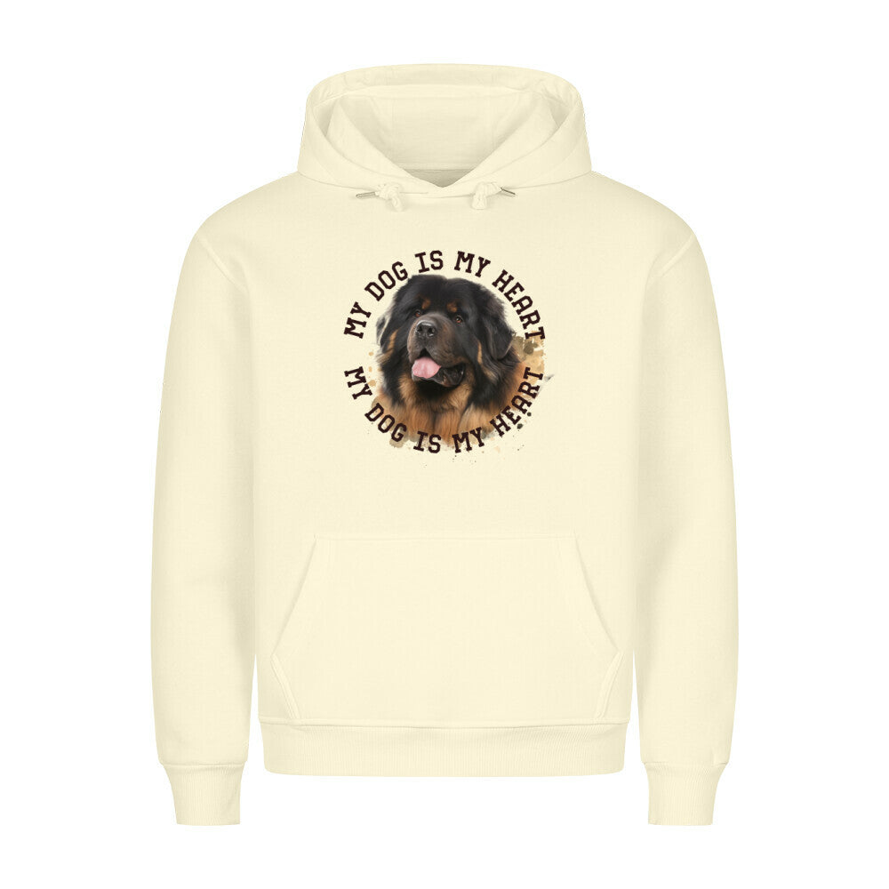 Premium Hoodie "Do Khyi HEART" Beige – hunde-shirt.de