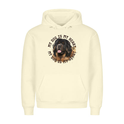 Premium Hoodie "Do Khyi HEART" Beige – hunde-shirt.de