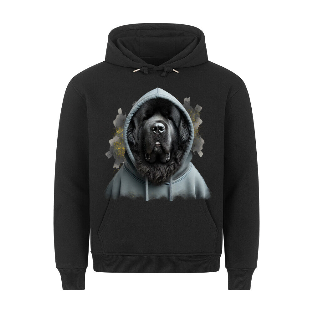 Premium Hoodie "Tibetmastiff schwarz Hooded" Schwarz – hunde-shirt.de