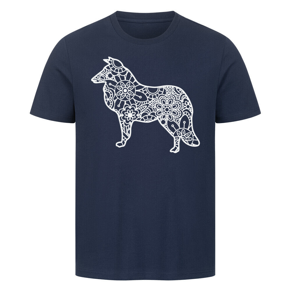 Premium T-Shirt "Collie pur" French Navy – hunde-shirt.de