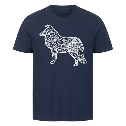 Premium T-Shirt "Collie pur" French Navy – hunde-shirt.de
