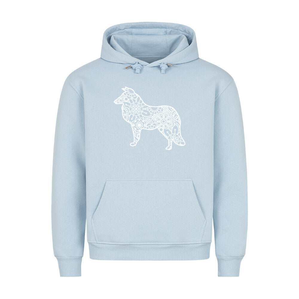 Premium Hoodie "Collie pur" Babyblau – hunde-shirt.de
