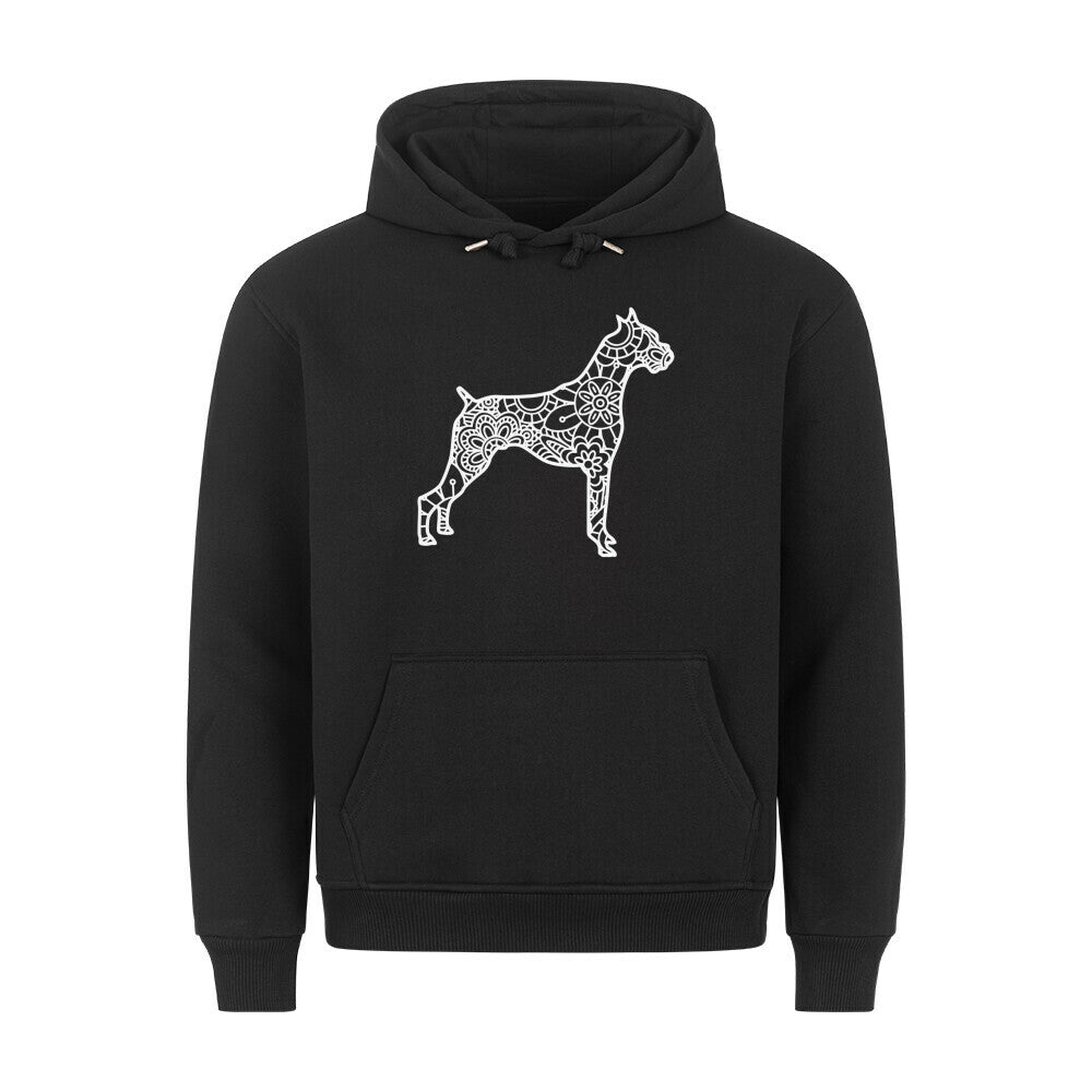 Premium Hoodie "Deutscher BOXER pur" Schwarz – hunde-shirt.de