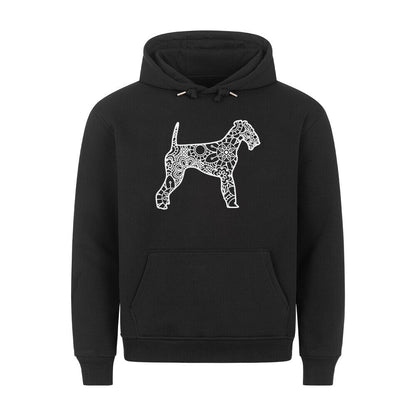 Premium Hoodie "Airdale Terrier pur" Schwarz – hunde-shirt.de