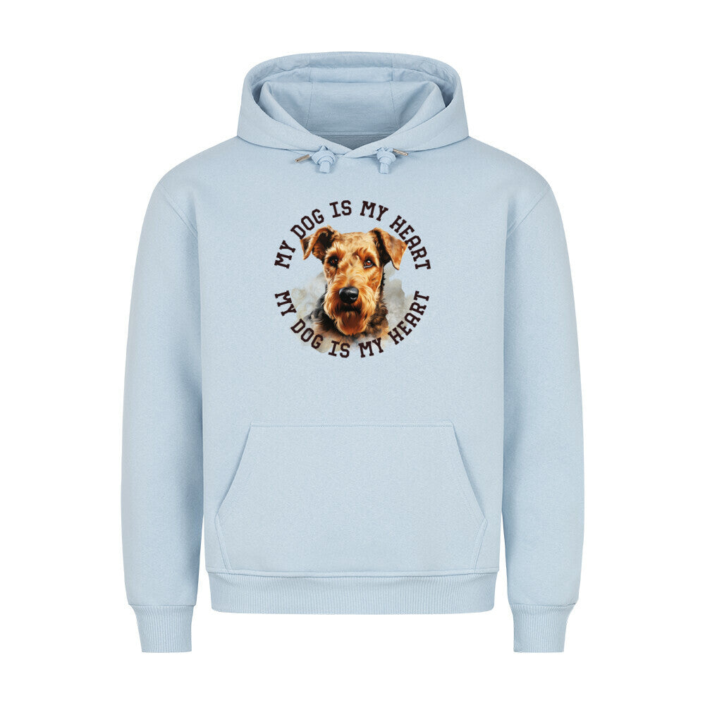 Premium Hoodie "Welsh Terrier HEART" Babyblau – hunde-shirt.de