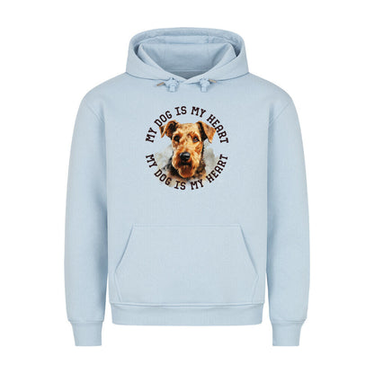 Premium Hoodie "Welsh Terrier HEART" Babyblau – hunde-shirt.de