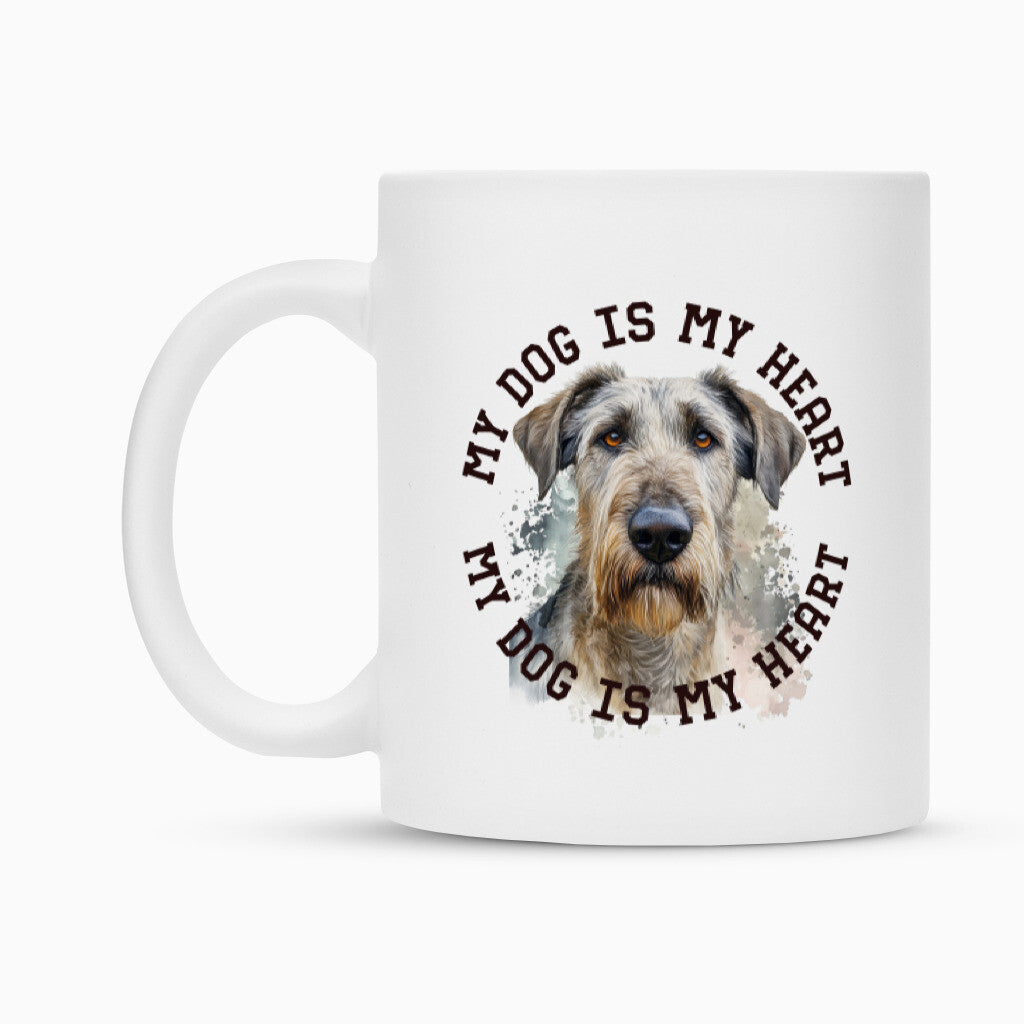 Tasse "Irischer Wolfshund HEART" – hunde-shirt.de