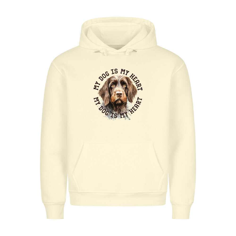 Premium Hoodie "Rauhaar Korthals" Beige – hunde-shirt.de