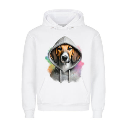 Premium Hoodie "American Foxhound Hooded" Weiß – hunde-shirt.de