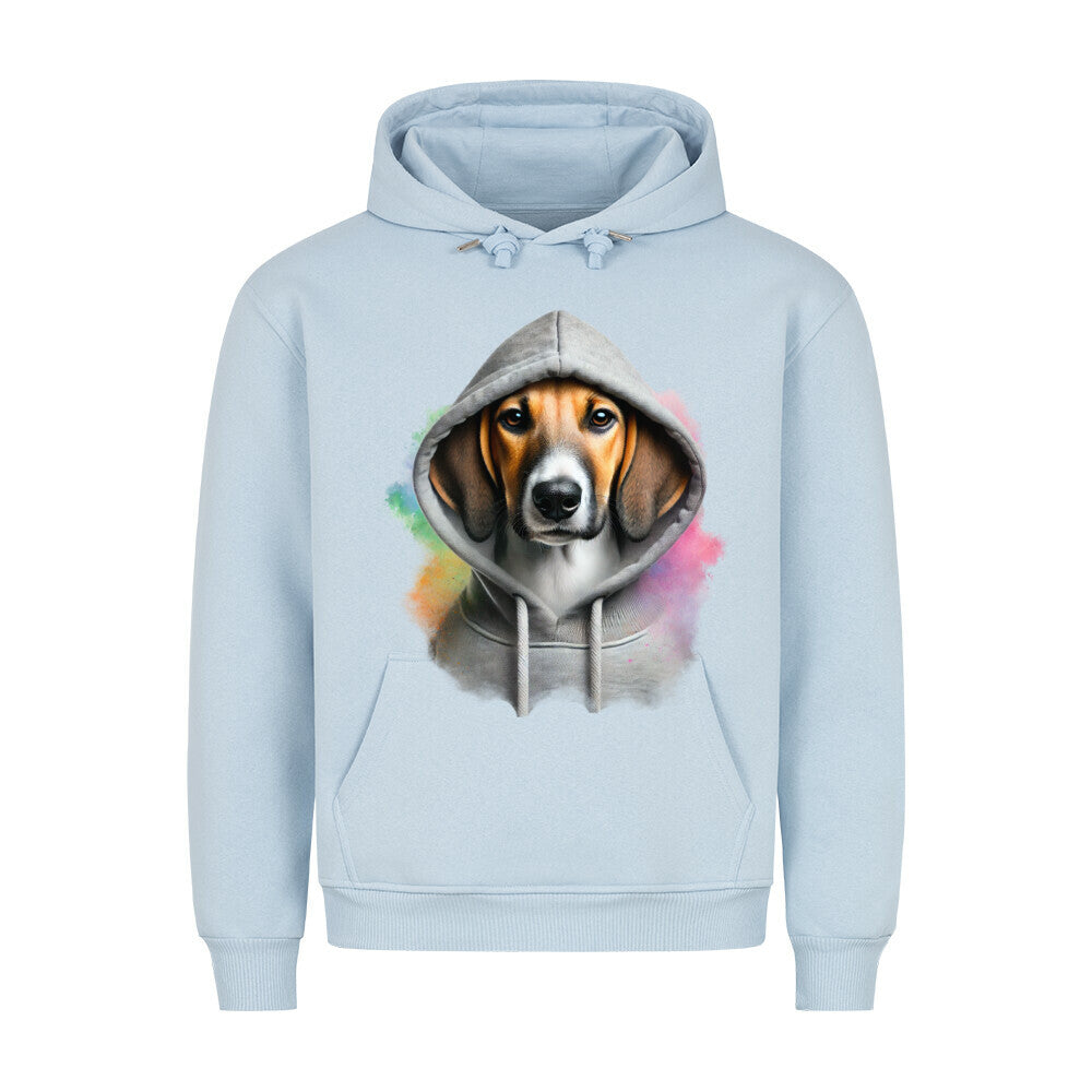 Premium Hoodie "American Foxhound Hooded" Babyblau – hunde-shirt.de