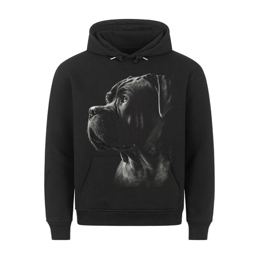 Premium Hoodie "Cane Corso Portrait" Schwarz – hunde-shirt.de