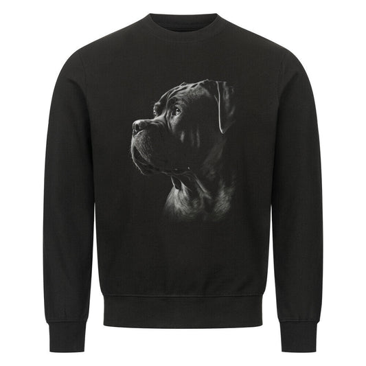 Premium Sweatshirt "Cane Corso Portrait" Schwarz – hunde-shirt.de