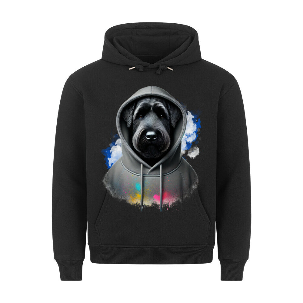 Premium Hoodie "Black Russian Terrier Hooded" Schwarz – hunde-shirt.de