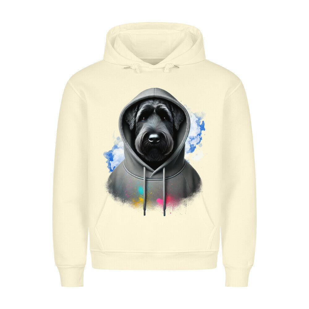 Premium Hoodie "Black Russian Terrier Hooded" Beige – hunde-shirt.de