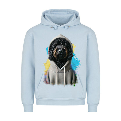 Premium Hoodie "Barbet Hooded" Babyblau – hunde-shirt.de