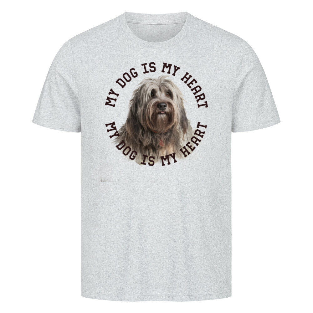 Premium T-Shirt "Bergamasker Hirtenhund H" Heather Grey – hunde-shirt.de