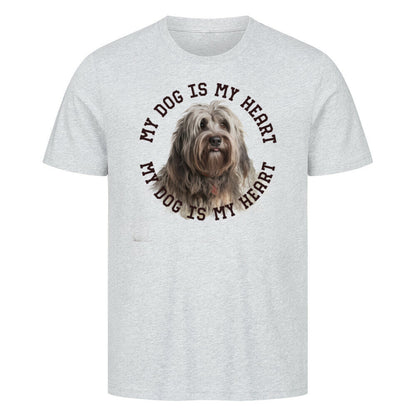 Premium T-Shirt "Bergamasker Hirtenhund H" Heather Grey – hunde-shirt.de