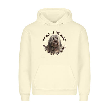 Premium Hoodie "Bergamasker Hirtenhund H" Beige – hunde-shirt.de