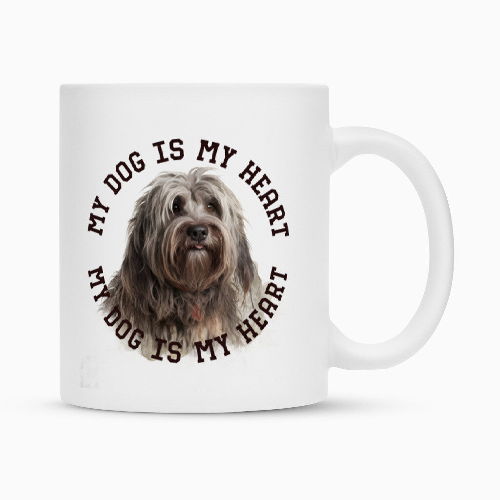 Tasse "Bergamasker Hirtenhund H" Weiß – hunde-shirt.de