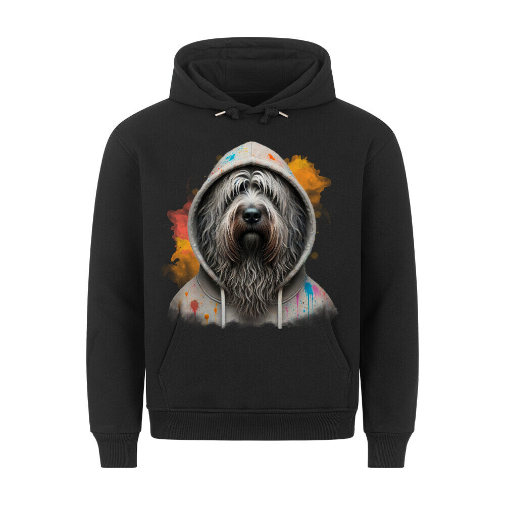 Premium Hoodie "Bergamasco Hooded" Schwarz – hunde-shirt.de