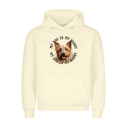 Premium Hoodie "Australian Terrier HEART" Beige – hunde-shirt.de