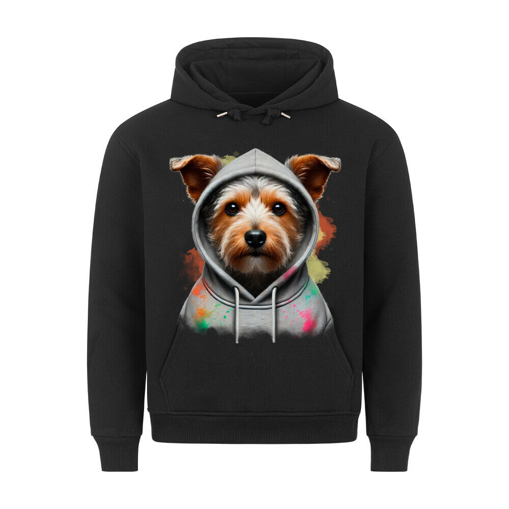 Premium Hoodie "Australian Terrier Hooded" Schwarz – hunde-shirt.de